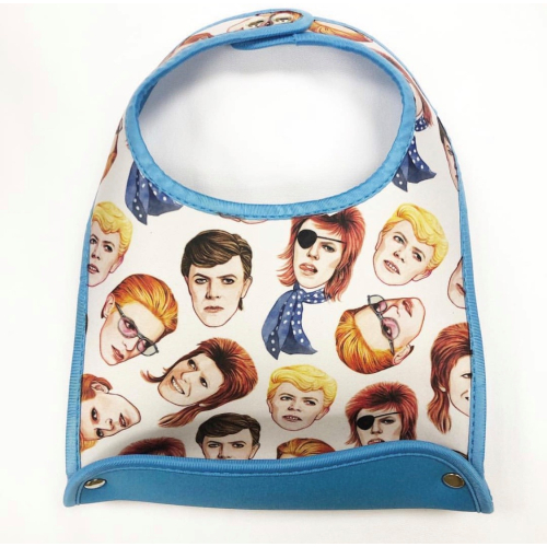 Fabulous Bowie - feeding bib by Helen Green