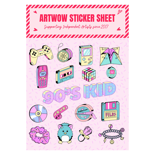 90's Kid - Sticker Sheet by Lilly Rose