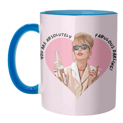 Absolutely Fabulous Darling! - unique mug by DOLLY WOLFE