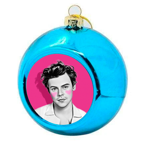 Adoring Harry - colourful christmas bauble by DOLLY WOLFE