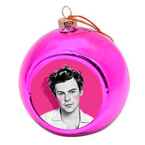 Adoring Harry - colourful christmas bauble by DOLLY WOLFE