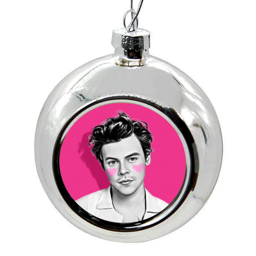 Adoring Harry - colourful christmas bauble by DOLLY WOLFE