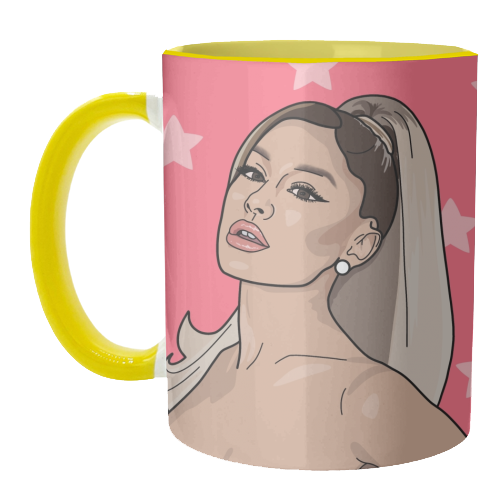 Ariana grande star print - unique mug by The Girl Next Draw