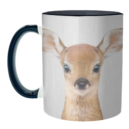 Baby Deer - Colorful - unique mug by Gal Design