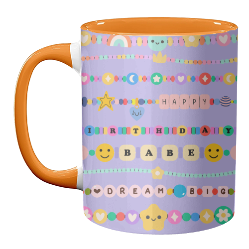 BIRTHDAY BRACELETS - unique mug by Lilly Rose