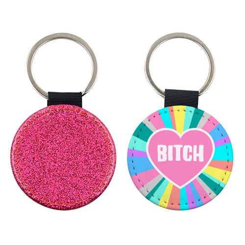 Bitch Love Colour Burst - keyring by Adam Regester