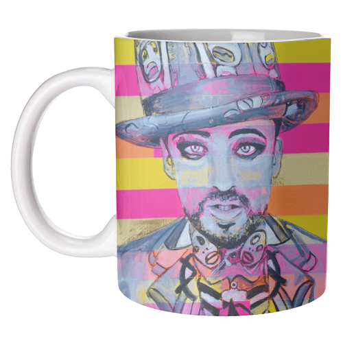 Boy George - unique mug by Kirstie Taylor