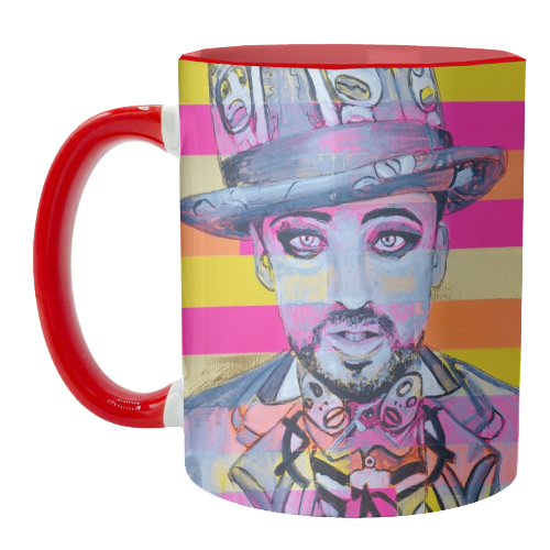 Boy George - unique mug by Kirstie Taylor