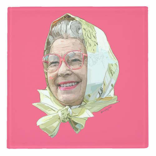 Casual Queen - personalised beer coaster by Beverley Rae