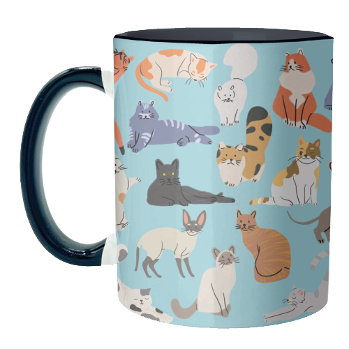 Cats - unique mug by Lilly Rose