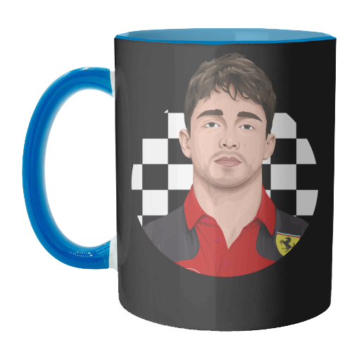 Charles LeClerc - unique mug by Pink and Pip