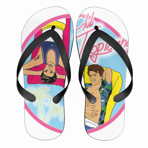 ClubTropicana - funny flip flops by Bite Your Granny