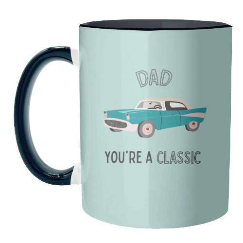 Dad You're A Classic - unique mug by Laura Lonsdale