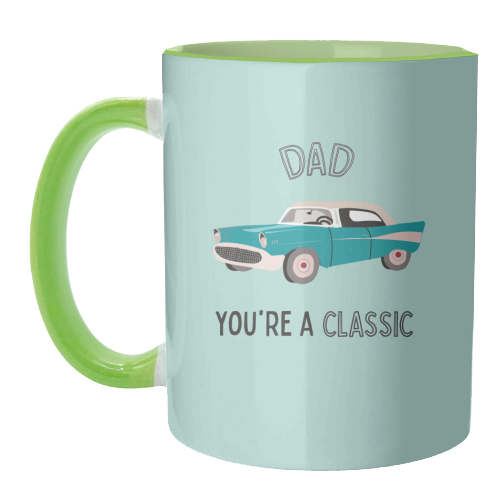 Dad You're A Classic - unique mug by Laura Lonsdale