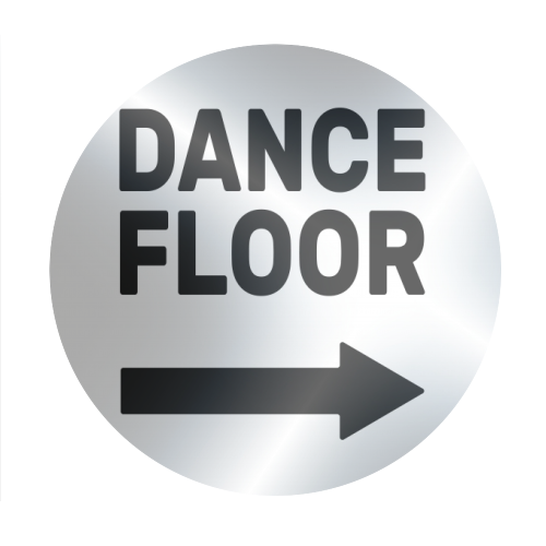 Dance Floor (right) - Circle Sticker by The Native State