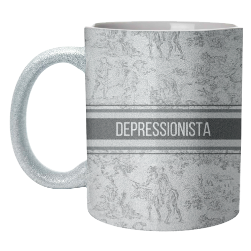 Depressionista - unique mug by Lilly Rose