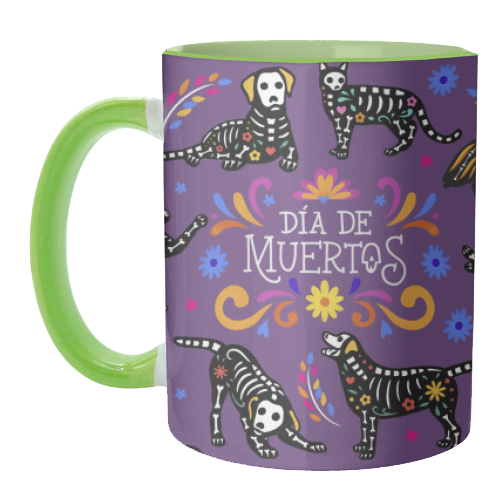 Dia De Muertos - Spirit Animals - unique mug by Lilly Rose