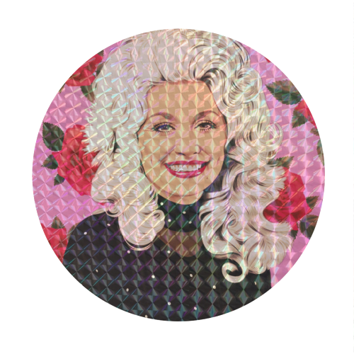 Dolly - Circle Sticker by Helen Green