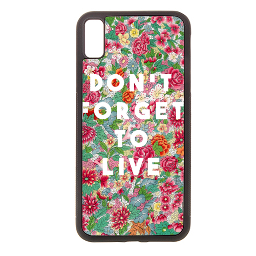 Don't Forget To Live - stylish phone case by The 13 Prints