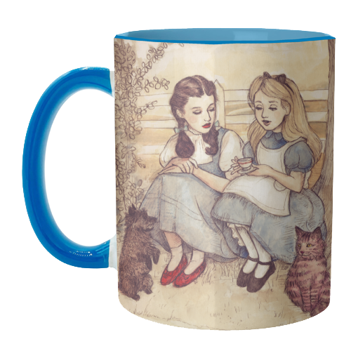 Dorothy and Alice - unique mug by Helen Green