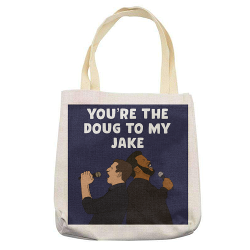 Doug to my Jake - printed canvas tote bag by Pink and Pip