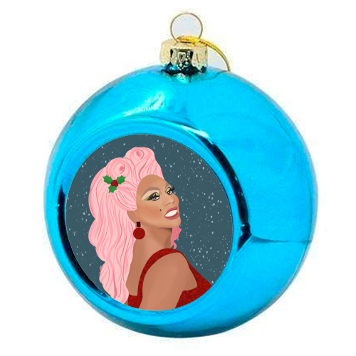 Drag Race Christmas - colourful christmas bauble by Rock and Rose Creative