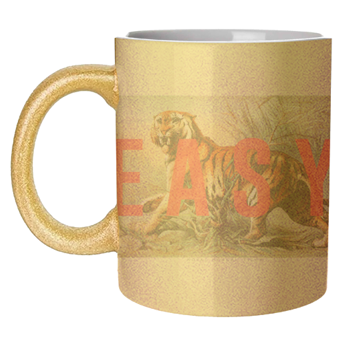 Easy Tiger - unique mug by The 13 Prints