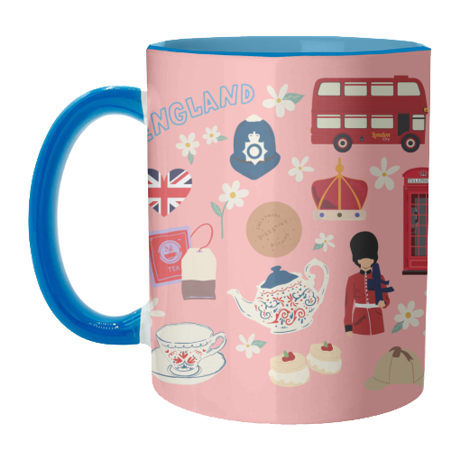 England - unique mug by Lilly Rose