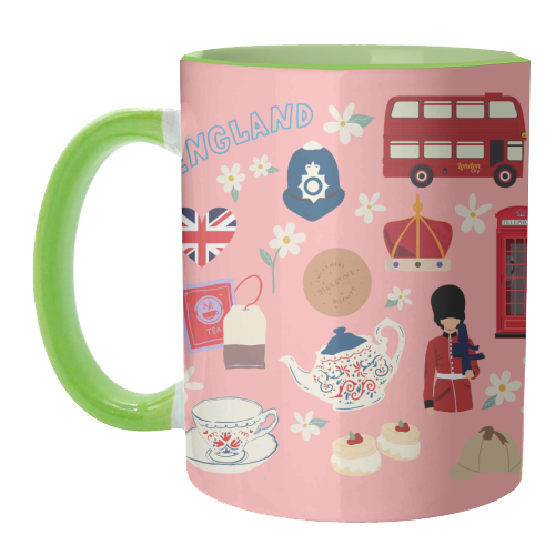 England - unique mug by Lilly Rose