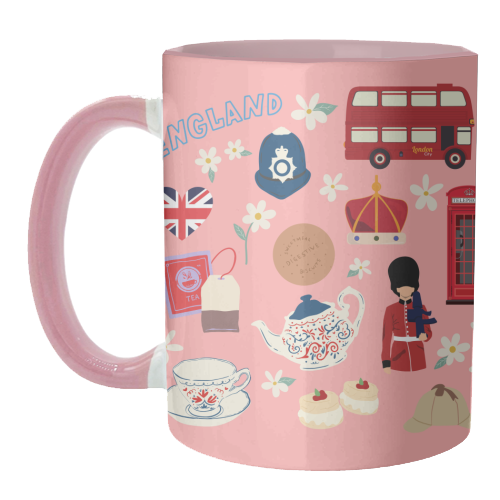 England - unique mug by Lilly Rose