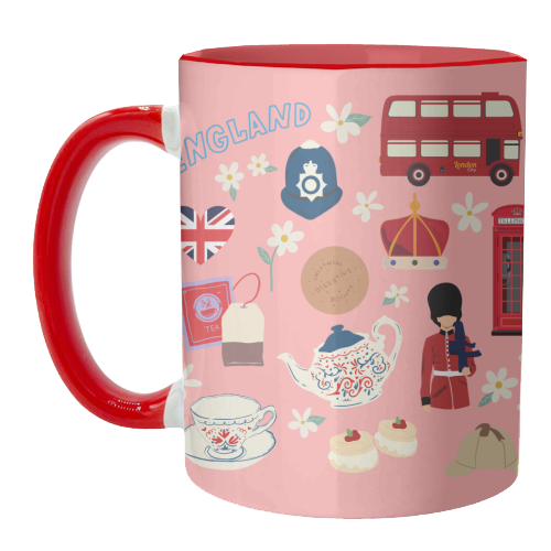 England - unique mug by Lilly Rose