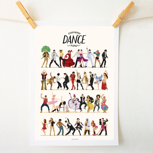 Everybody Dance Now - A1 - A4 art print by Nour Tohme