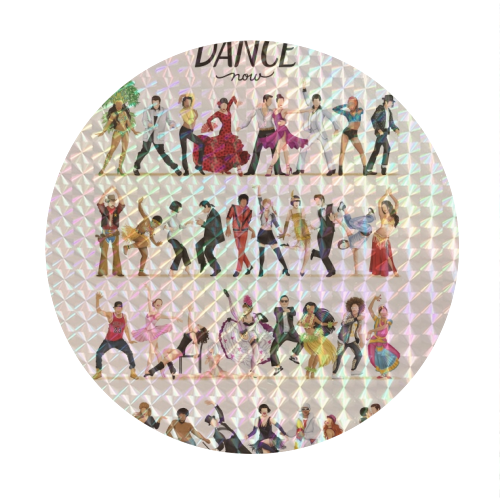 Everybody Dance Now - Circle Sticker by Nour Tohme