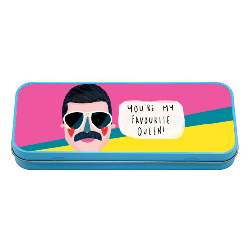 FAVOURITE QUEEN - tin pencil case by Nichola Cowdery