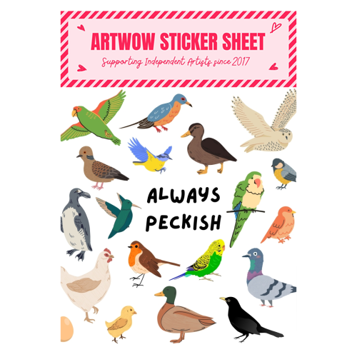 Always Peckish - Sticker Sheet by Lilly Rose