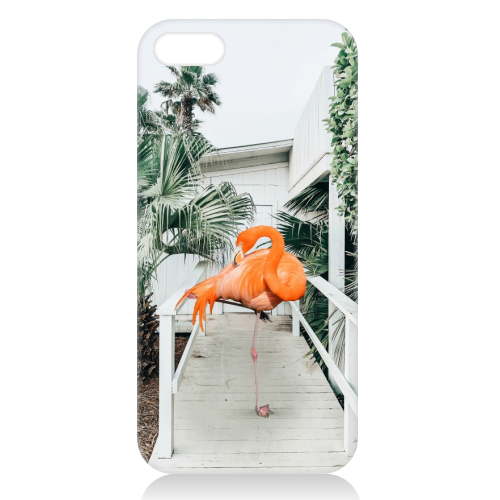 Flamingo Beach House - unique phone case by Uma Prabhakar Gokhale