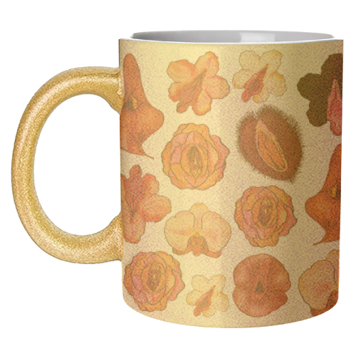 Floral Vagina - unique mug by Niomi Fogden