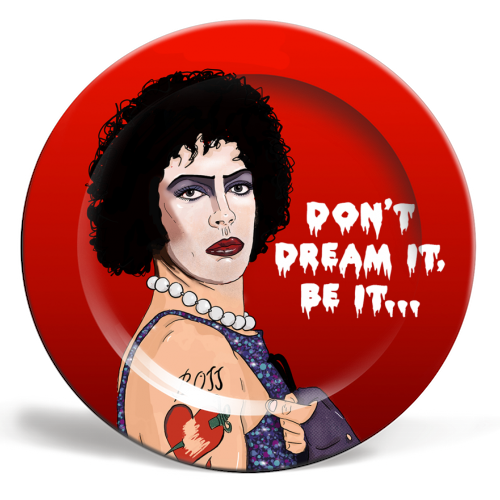 Frank-N-Furter Rocky Horror - ceramic dinner plate by The Queer Store