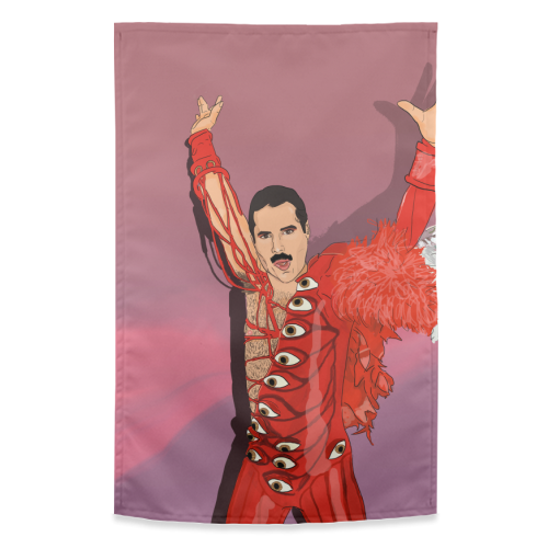 Freddie RED - funny tea towel by The Queer Store