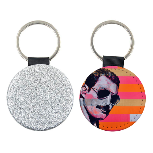 Freddie Mercury - keyring by Kirstie Taylor