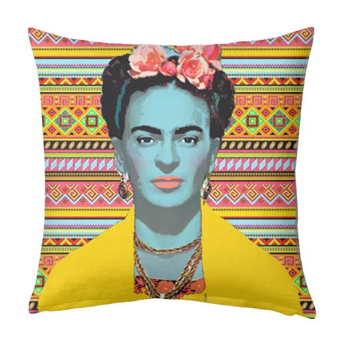 Frida - Colourful - designed cushion by Wallace Elizabeth