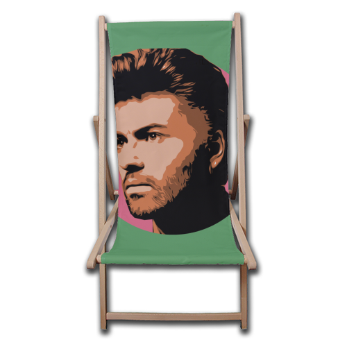 GEORGE - GREEN - canvas deck chair by DOLLY WOLFE