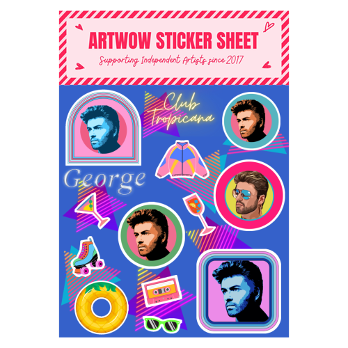 GEORGE - LILAC - Sticker Sheet by DOLLY WOLFE