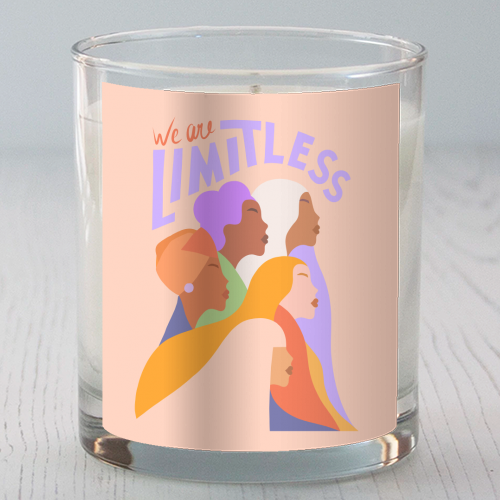 Girl Power Portrait - We are Limitless (colour) - scented candle by Dominique Vari