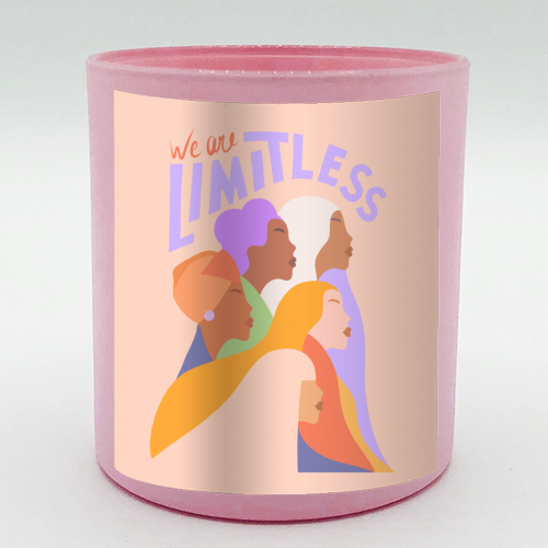 Girl Power Portrait - We are Limitless (colour) - scented candle by Dominique Vari