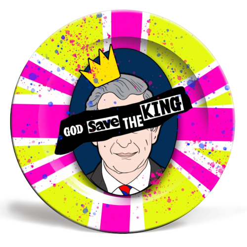 God Save The King - ceramic dinner plate by Bite Your Granny