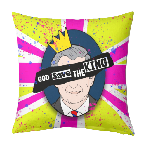 God Save The King - designed cushion by Bite Your Granny