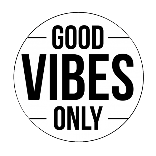 Good Vibes Only - Circle Sticker by The Native State