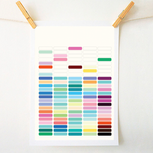 Gridlock - A1 - A4 art print by Brita Ingebrigtsen