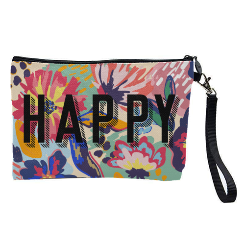 HAPPY - pretty makeup bag by The 13 Prints